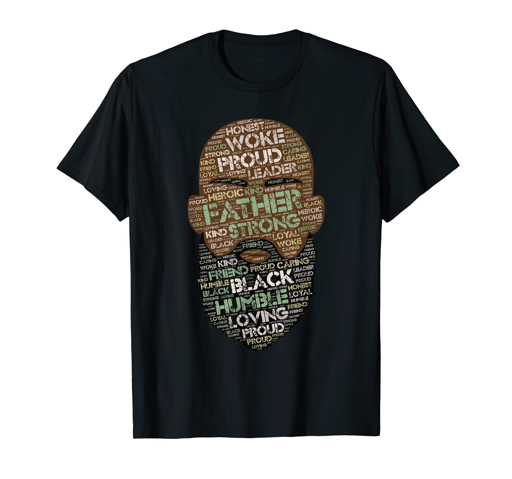 Bearded And Bald African American T-Shirt - Casual Everyday Wear Men Women - T-Shirt, Sweatshirt, Hoodie
