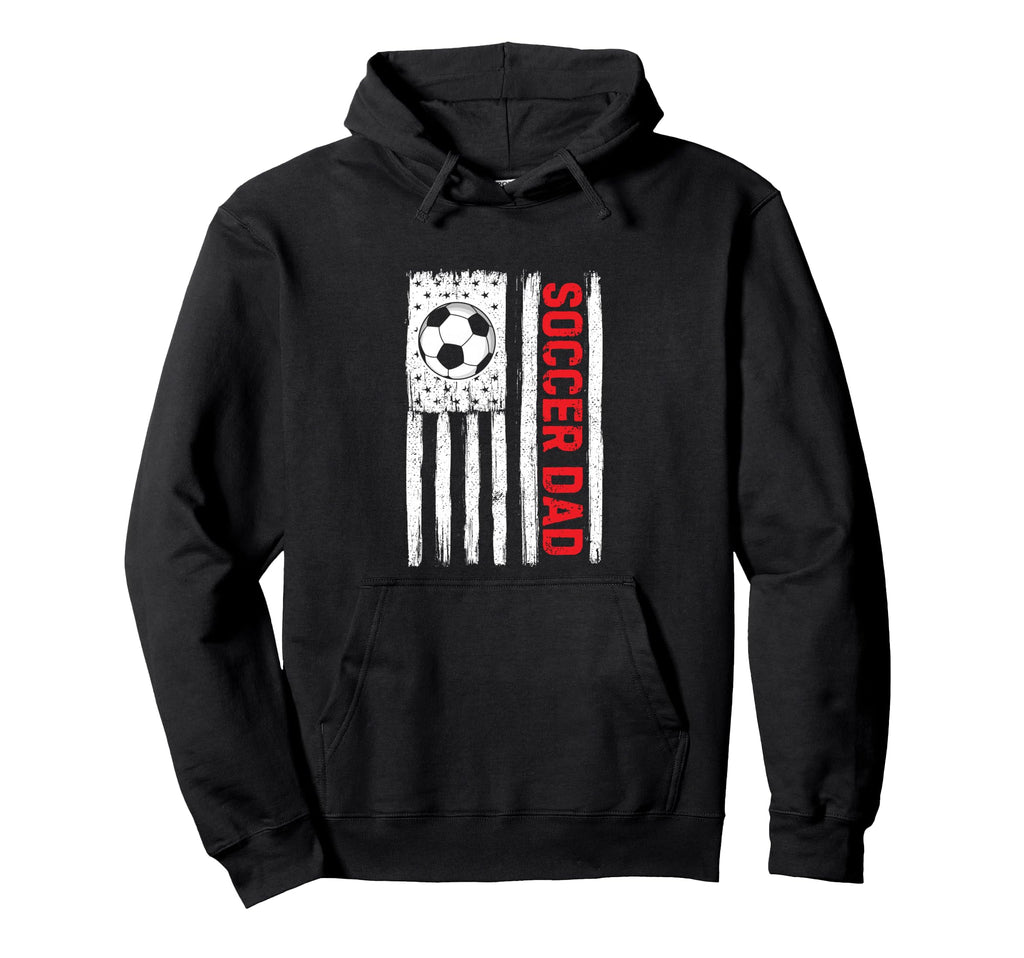 Soccer Dad Flag Red Hoodie - Streetwear Style Unisex - T-Shirt, Sweatshirt, Hoodie
