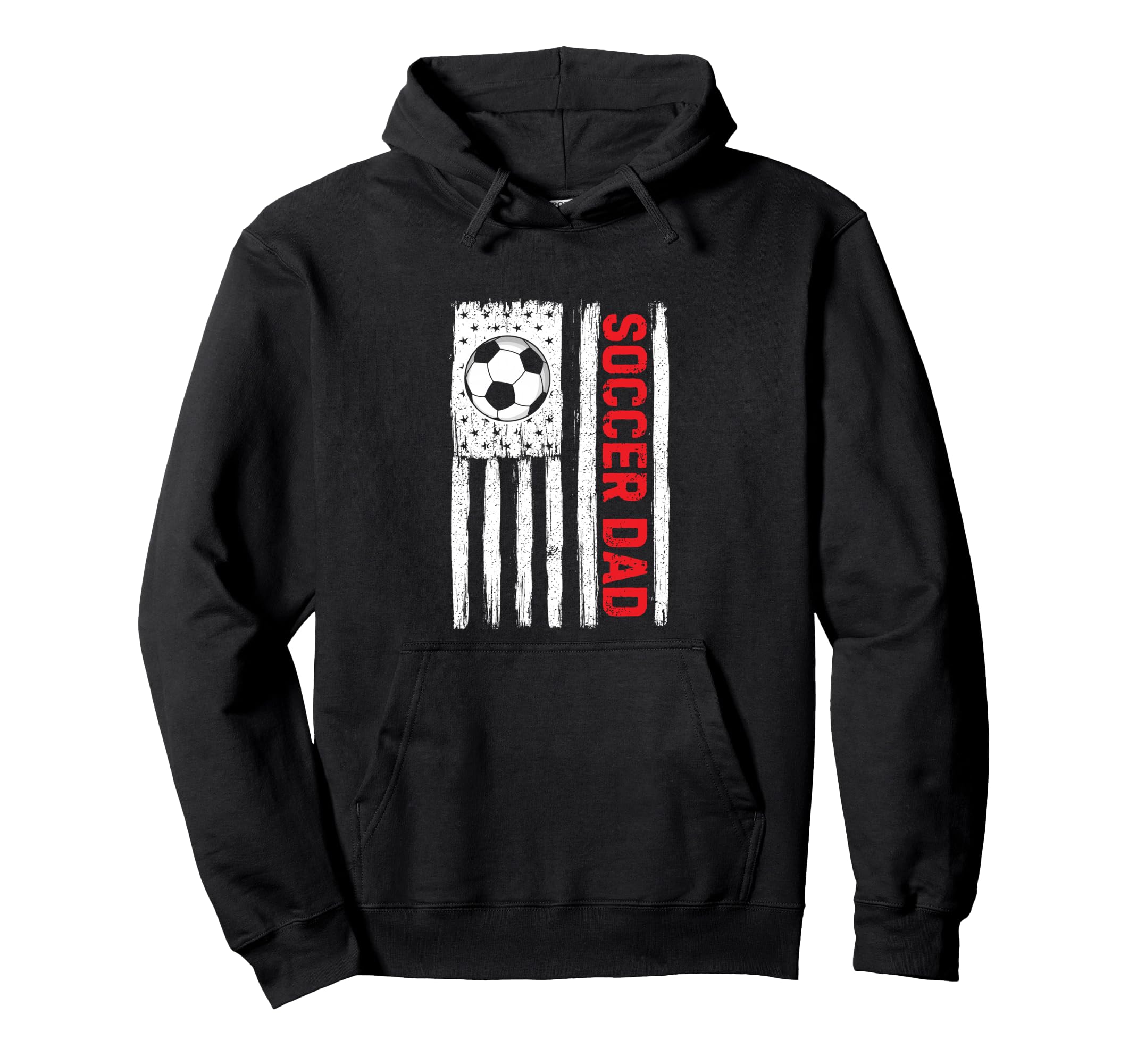 Soccer Dad Flag Red Hoodie - Streetwear Style Unisex - T-Shirt, Sweatshirt, Hoodie