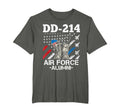 Dd 214 Air Force Alumni Us Veteran Dad T-Shirt - Novelty Apparel Men Women - T-Shirt, Sweatshirt, Hoodie