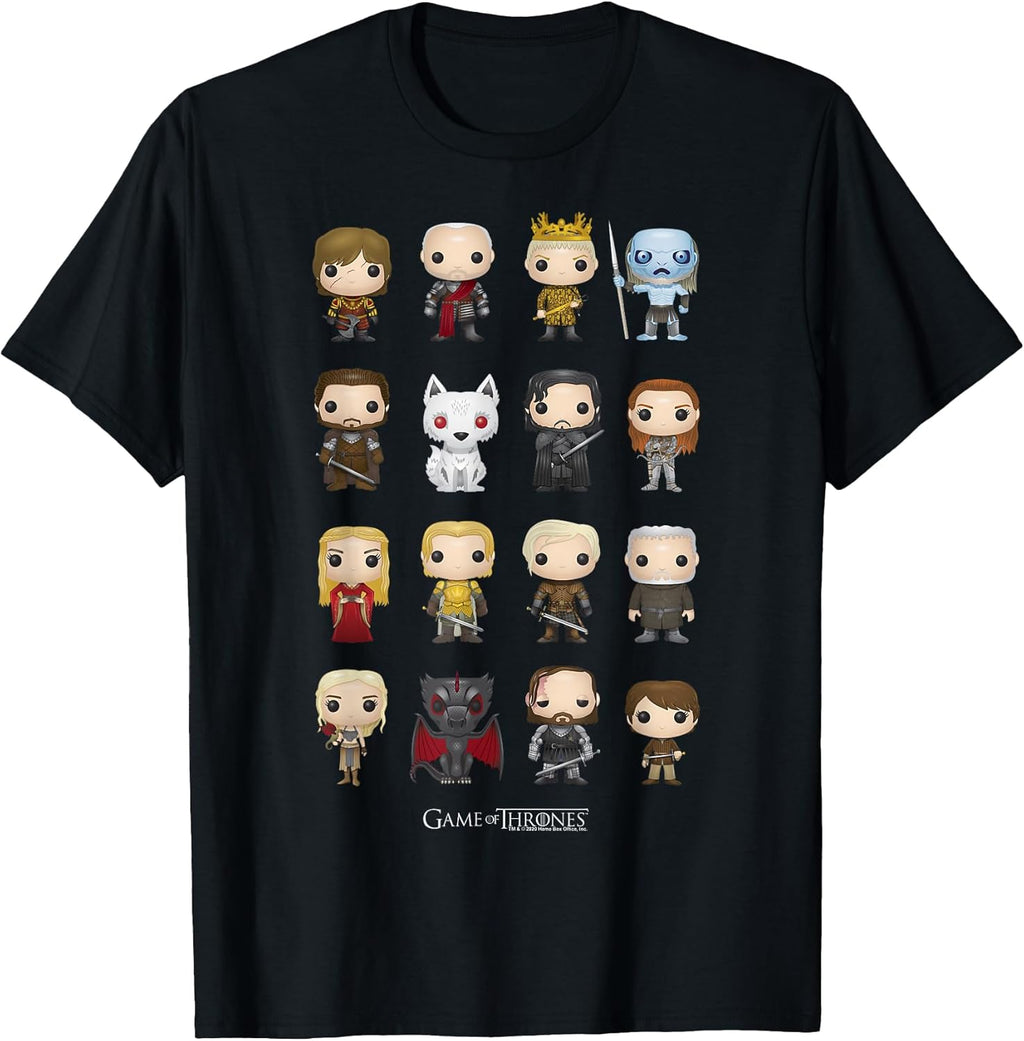 Game of Thrones Group Shot Pop Art Figures Small - Adult & Kids T-Shirts, Sweatshirts & Hoodies apparel design preview 1