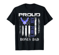 Proud Air Force Bonus Dad American Flag T-Shirt - Streetwear Style Unisex - T-Shirt, Sweatshirt, Hoodie