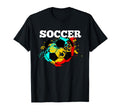 Soccer Player Coach Colorful Splatter T-Shirt - Novelty Apparel Unisex - T-Shirt, Sweatshirt, Hoodie