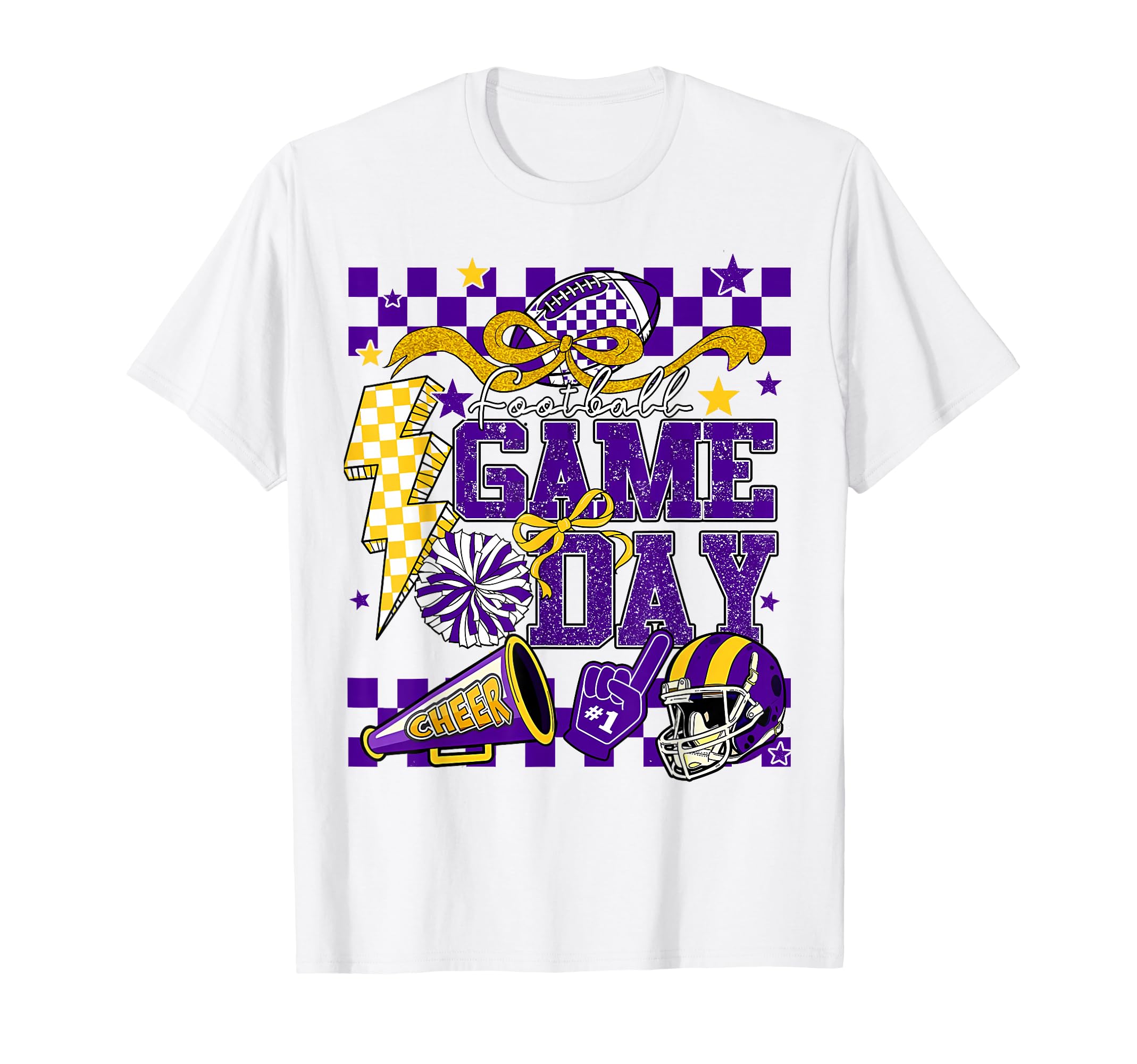 Game Day Football Touchdown Dad Mom T-Shirt - Custom Art Print for Adults - T-Shirt, Sweatshirt, Hoodie
