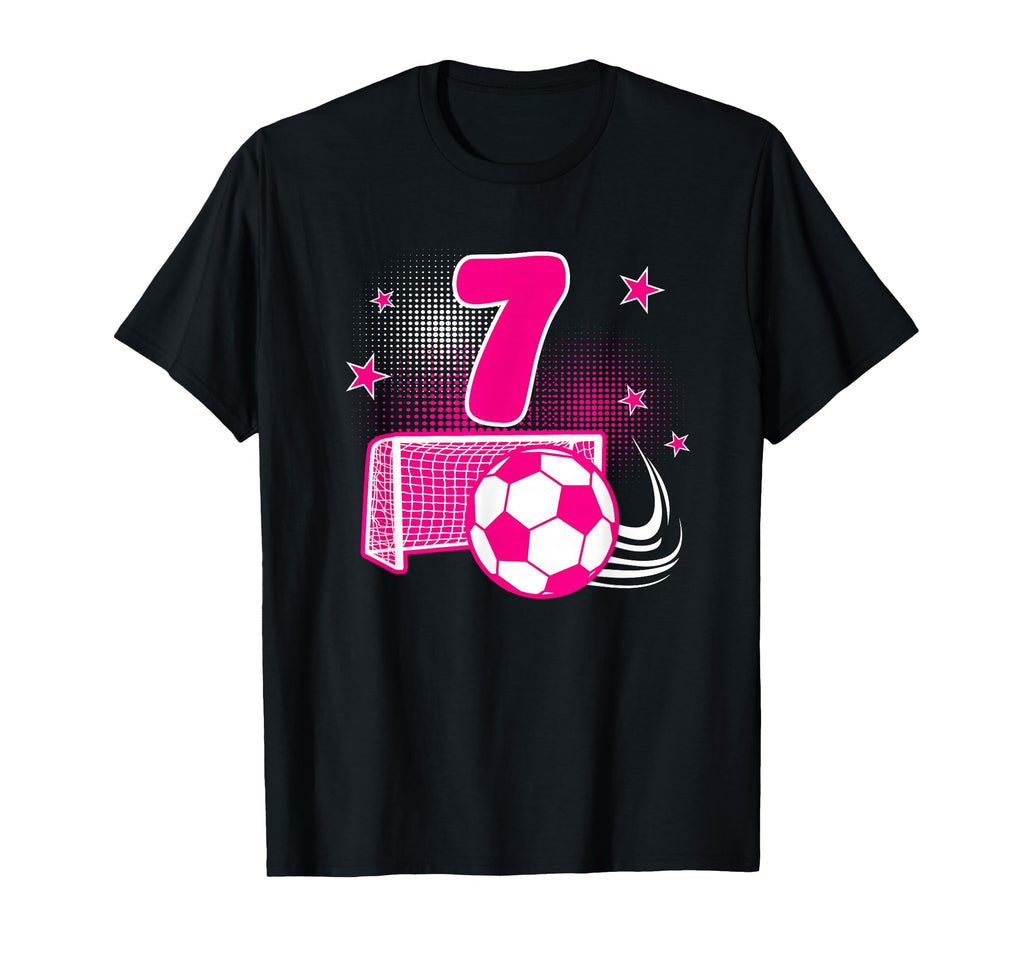 7 Years Old Birthday 7Th Soccer T-Shirt - Aesthetic Graphic for Adults - T-Shirt, Sweatshirt, Hoodie