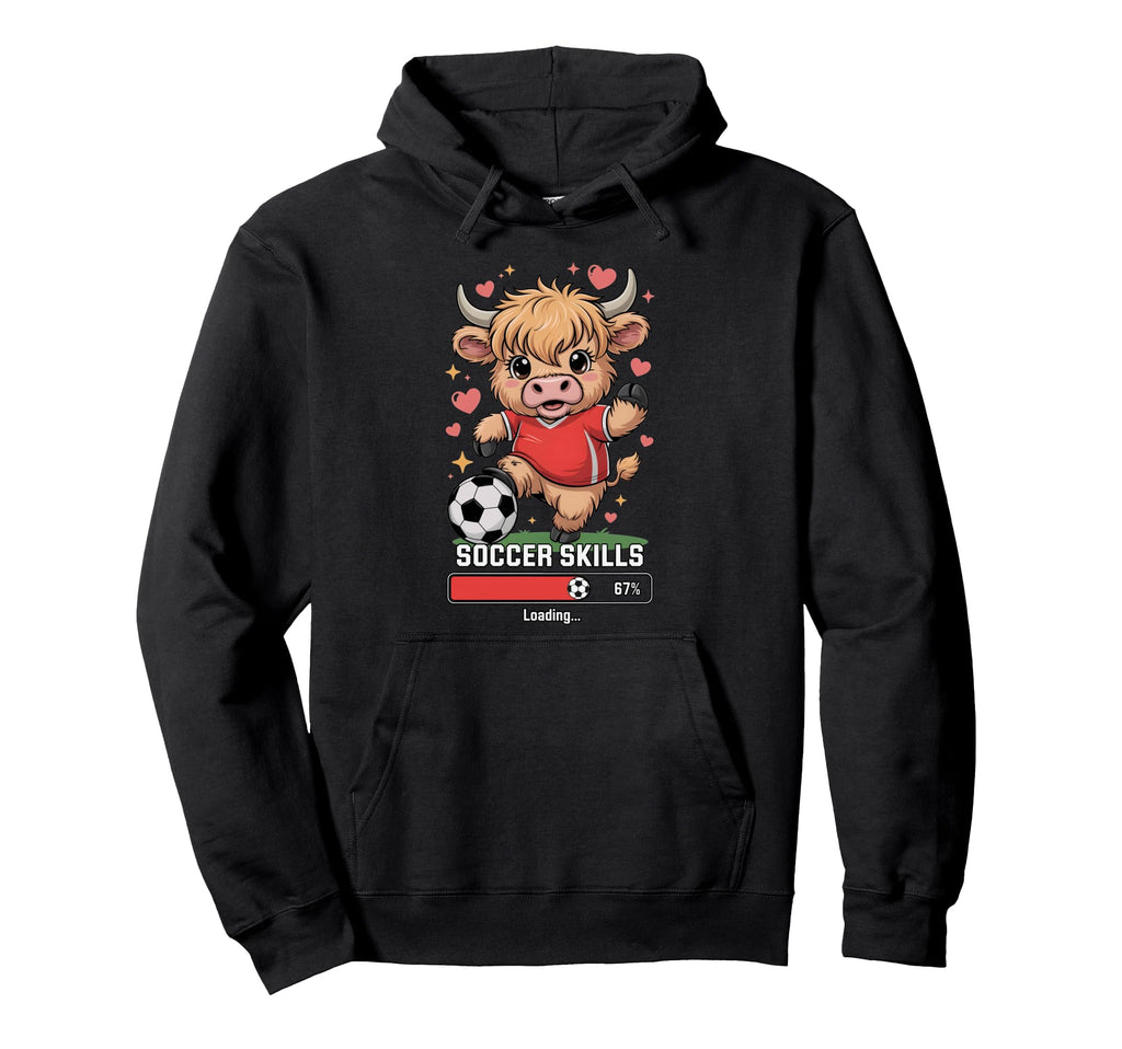 Soccer Skills Loading Heifer Team Mom Hoodie - Trendy Graphic Unisex - T-Shirt, Sweatshirt, Hoodie