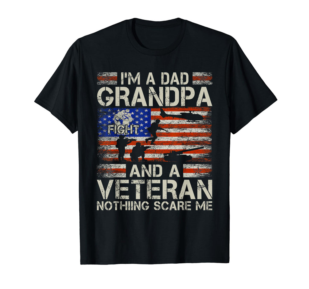 Im Dad Grandpa And Veteran Funny Dad T-Shirt - Custom Art Print for Adults - T-Shirt, Sweatshirt, Hoodie