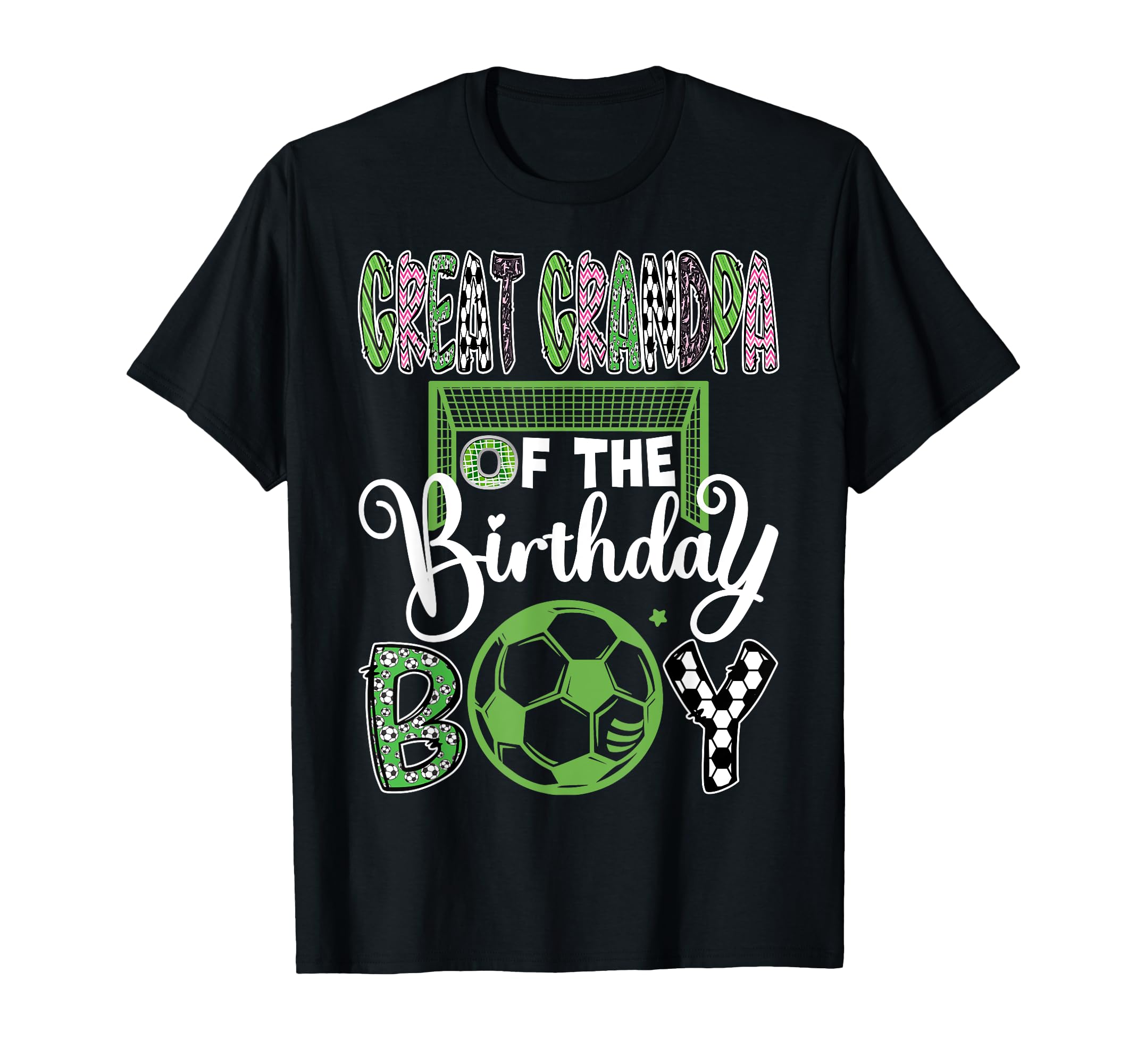 Great Grandpa Birthday Soccer Player T-Shirt - Custom Art Print for Adults - T-Shirt, Sweatshirt, Hoodie