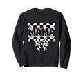 Checkered Soccer Mama Bow Leopard Sweatshirt - Trendy Graphic Men Women - T-Shirt, Sweatshirt, Hoodie