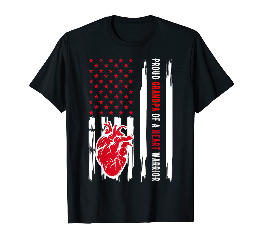 Proud Grandpa Heart Warrior Chd Awareness T-Shirt - Graphic Print Unisex - T-Shirt, Sweatshirt, Hoodie