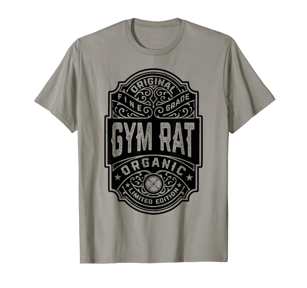 Gym Rat Whiskey Label Bodybuilding T-Shirt - Novelty Apparel for Adults - T-Shirt, Sweatshirt, Hoodie