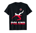 Poland Football Soccer Game Player T-Shirt - Fun Novelty Design for Adults - T-Shirt, Sweatshirt, Hoodie