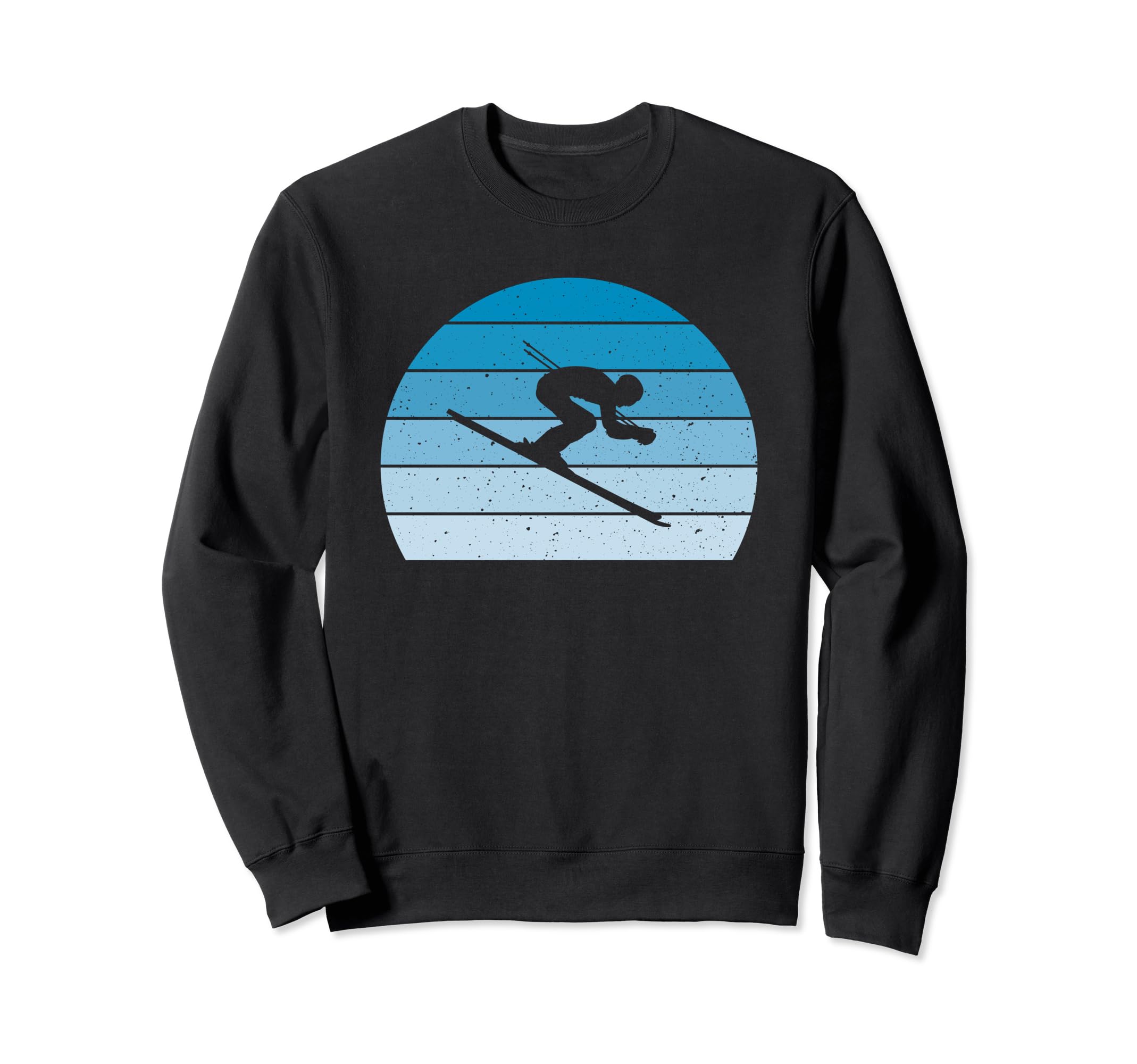 Ski Blue Skier Skiing Dad Ski Sweatshirt - Fun Novelty Design Men Women - T-Shirt, Sweatshirt, Hoodie