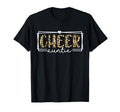 Cheer Auntie Leopard Cheerleader T-Shirt - Minimalist Print for Adults - T-Shirt, Sweatshirt, Hoodie