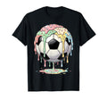 Ice Cream Drip Soccer Ball Soccer T-Shirt - Custom Art Print for Adults - T-Shirt, Sweatshirt, Hoodie
