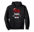 Matching Outfits Holiday Party Papa Hoodie - Minimalist Print for Adults - T-Shirt, Sweatshirt, Hoodie