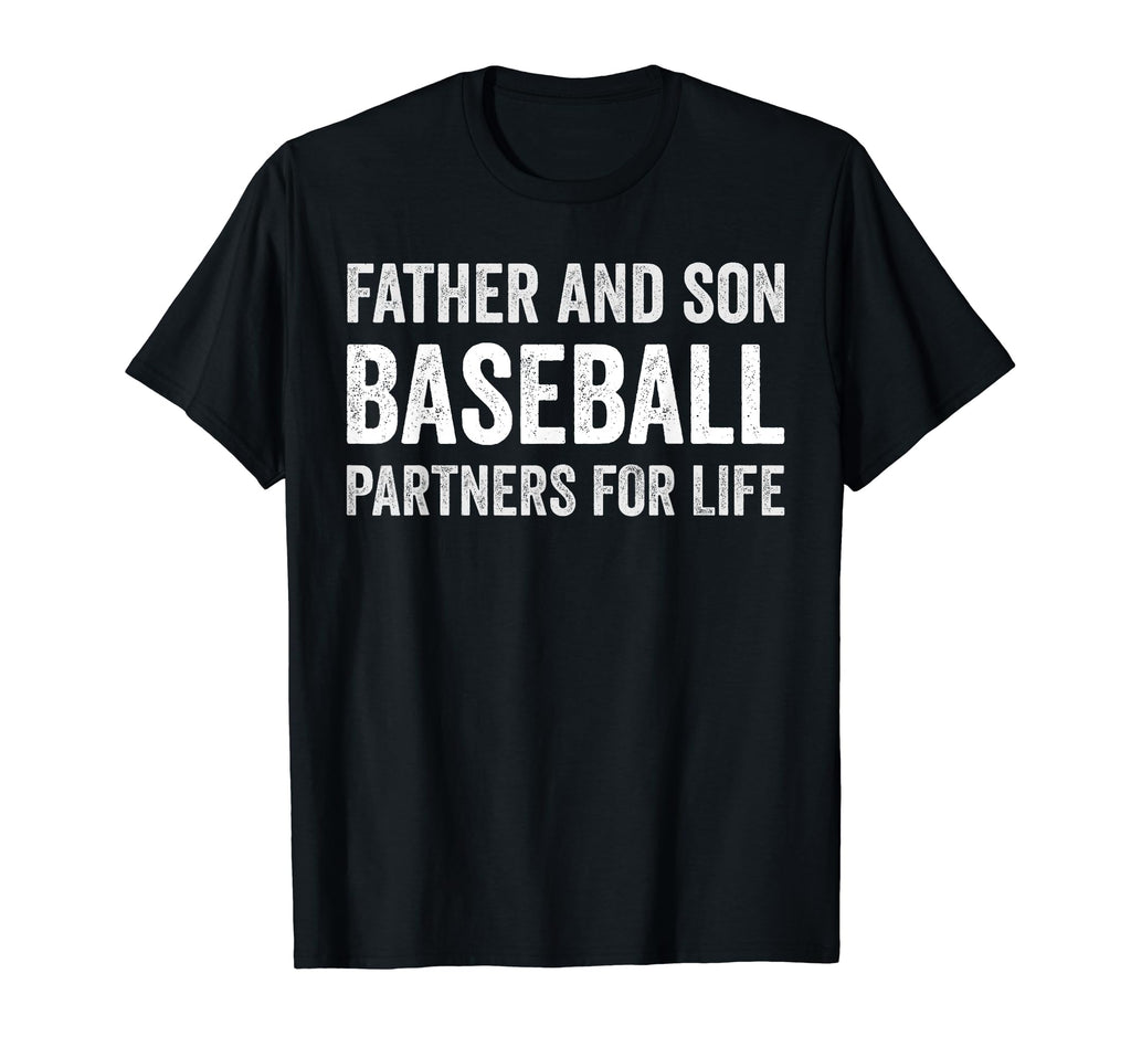 Father And Son Baseball Partners T-Shirt - Casual Everyday Wear for Adults - T-Shirt, Sweatshirt, Hoodie