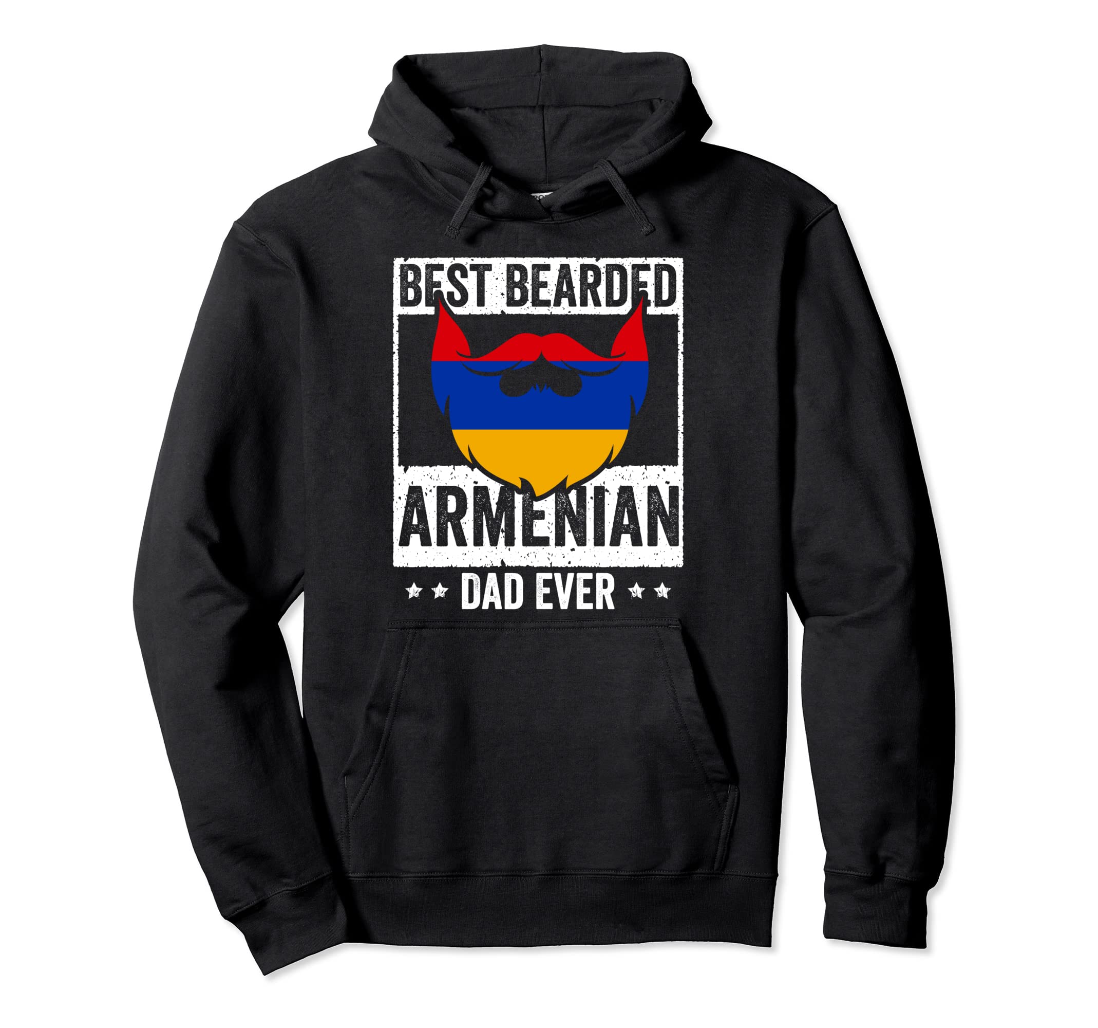 Best Bearded Armenian Dad Armenia Hoodie - Fun Novelty Design Men Women - T-Shirt, Sweatshirt, Hoodie