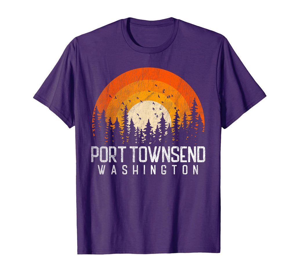 Port Townsend Washington Wa 70S 80S T-Shirt - Trendy Graphic for Adults - T-Shirt, Sweatshirt, Hoodie