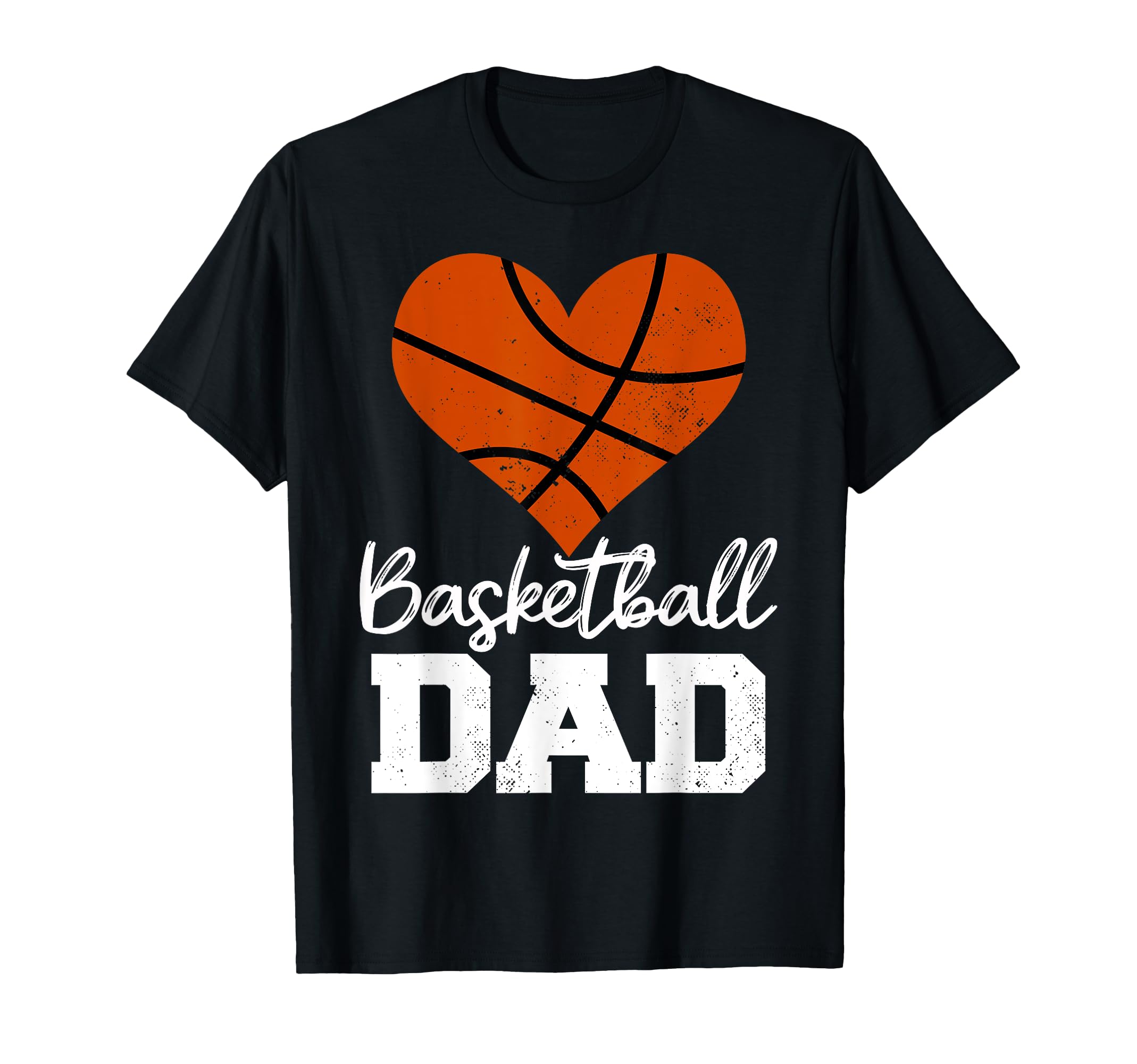 Basketball Dad Heart Funny Basketball T-Shirt - Trendy Graphic Men Women - T-Shirt, Sweatshirt, Hoodie