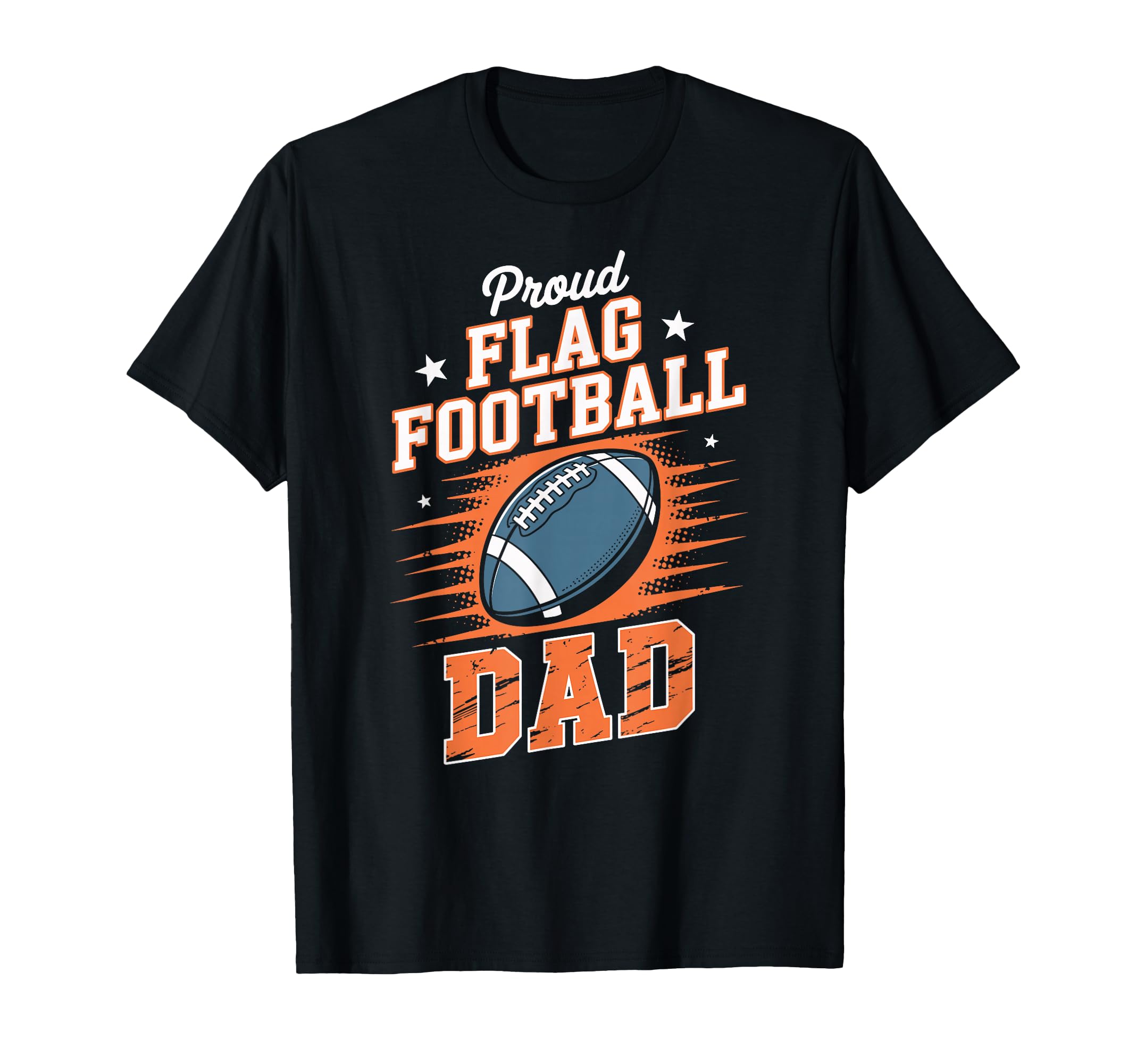 Flag Football Player Dad Fathers Day Hoodie - Fun Novelty Design Men Women - T-Shirt, Sweatshirt, Hoodie