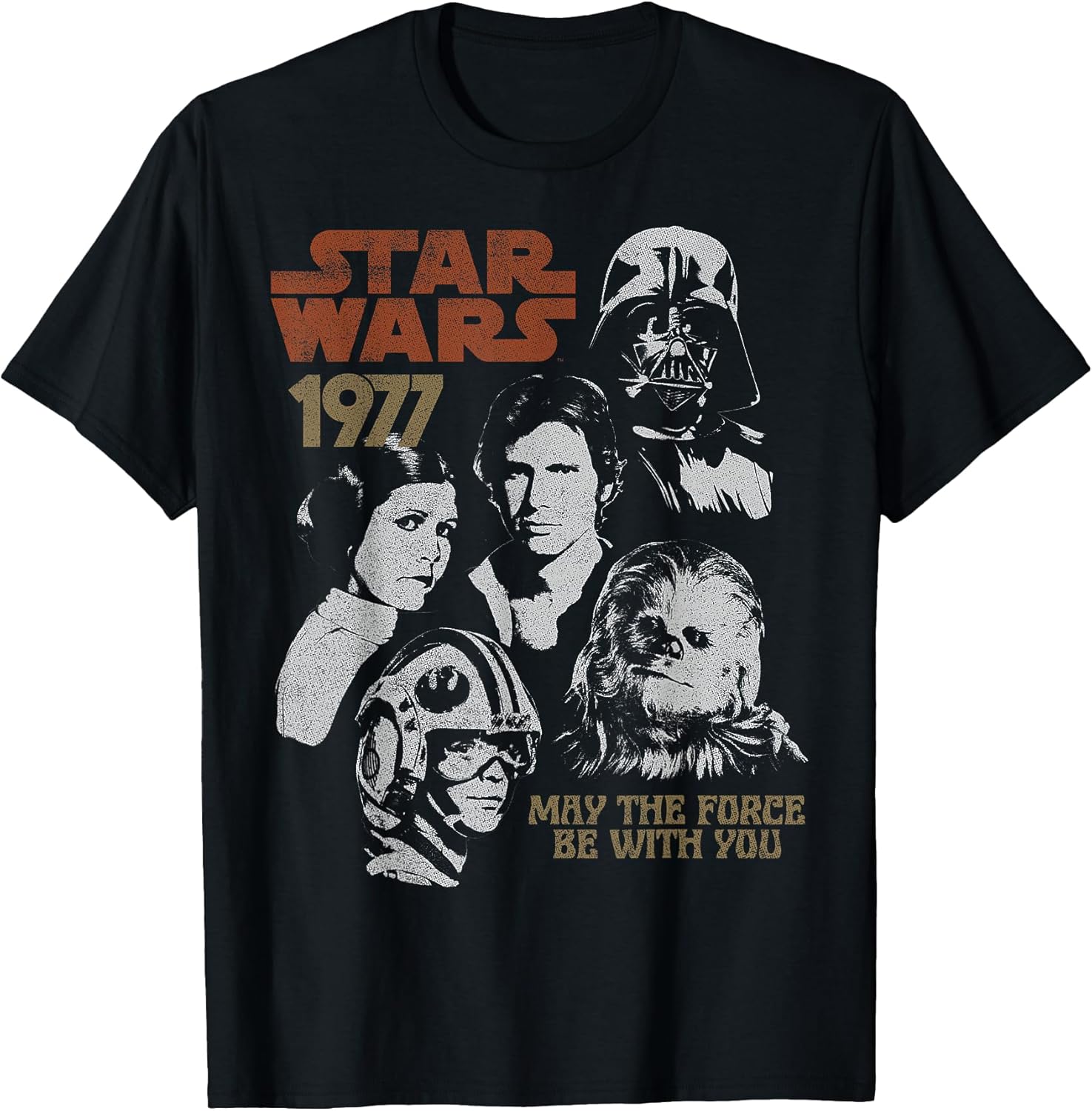 1977 Vintage Portrait Collage - Adult & Kids T-Shirts, Sweatshirts & Hoodies apparel design preview 1