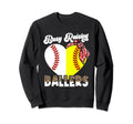 Busy Raising Ballers Softball Baseball Sweatshirt - Unique Graphic Unisex - T-Shirt, Sweatshirt, Hoodie