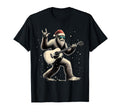 Funny Bigfoot Santa Hat Bigfoot Playing T-Shirt - Unique Graphic Unisex - T-Shirt, Sweatshirt, Hoodie