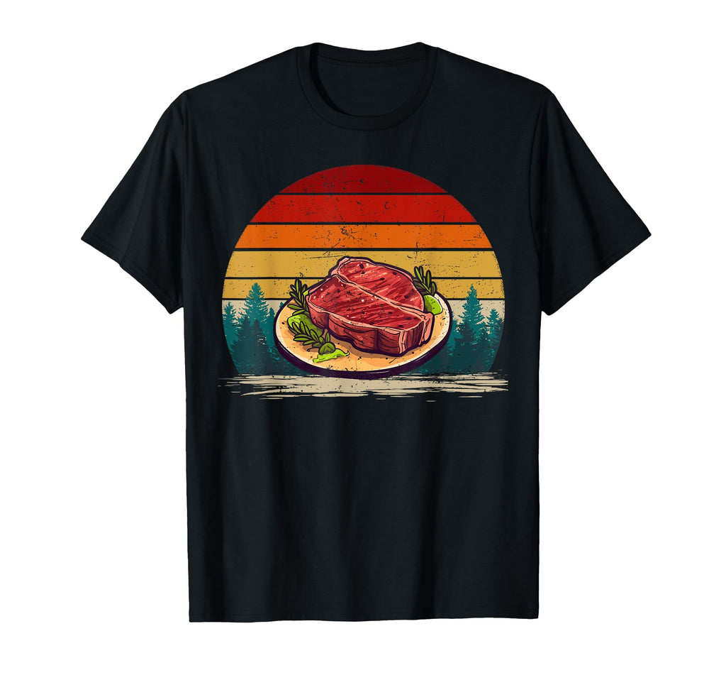 Steak Food Distressed Steak T-Shirt - Casual Everyday Wear for Adults - T-Shirt, Sweatshirt, Hoodie