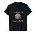 Kicking It Old School Soccer Fan T-Shirt - Aesthetic Graphic Unisex - T-Shirt, Sweatshirt, Hoodie