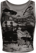 Women's Y2k Letter Figure Print Crew Neck Tank Top - Adult & Kids T-Shirts, Sweatshirts & Hoodies apparel design preview 1
