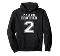 Number 2 Custom Proud Soccer Futbol Hoodie - Fun Novelty Design for Adults - T-Shirt, Sweatshirt, Hoodie