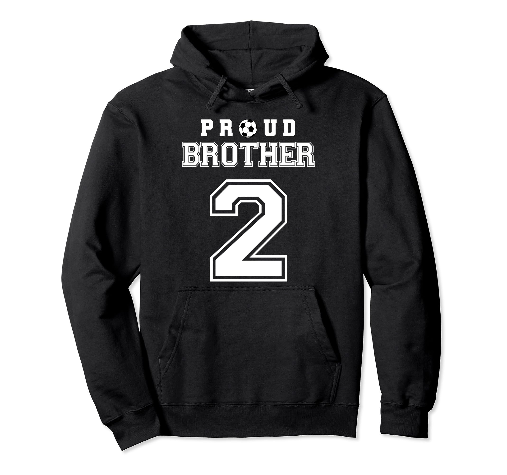 Number 2 Custom Proud Soccer Futbol Hoodie - Fun Novelty Design for Adults - T-Shirt, Sweatshirt, Hoodie