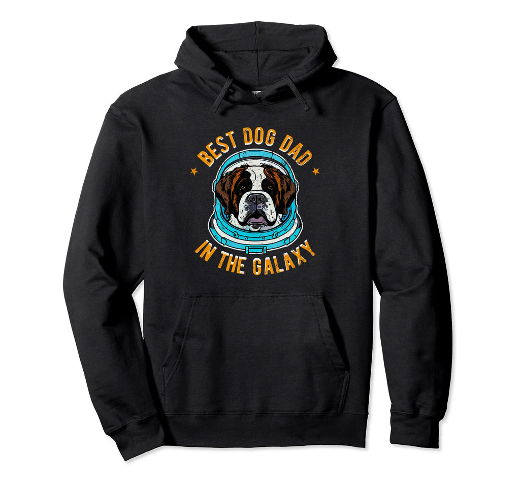 Best Saint Bernard Dog Dad Galaxy Hoodie - Aesthetic Graphic Men Women - T-Shirt, Sweatshirt, Hoodie
