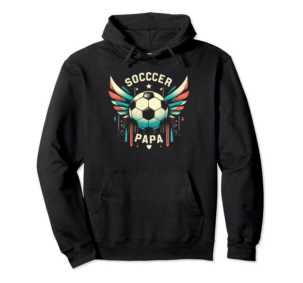 Soccer Papa Family Matching Dad Fathers Day Hoodie - Novelty Apparel Unisex - T-Shirt, Sweatshirt, Hoodie