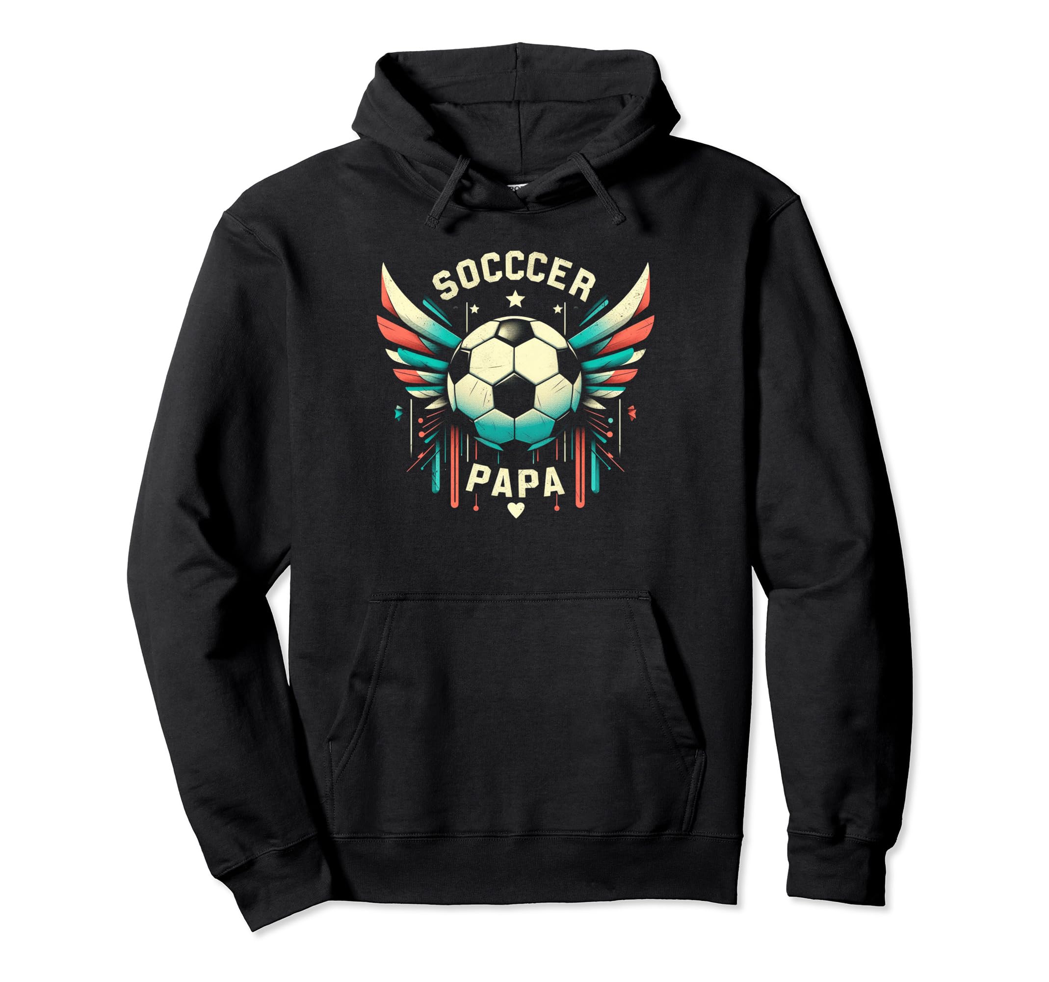 Soccer Papa Family Matching Dad Fathers Day Hoodie - Novelty Apparel Unisex - T-Shirt, Sweatshirt, Hoodie
