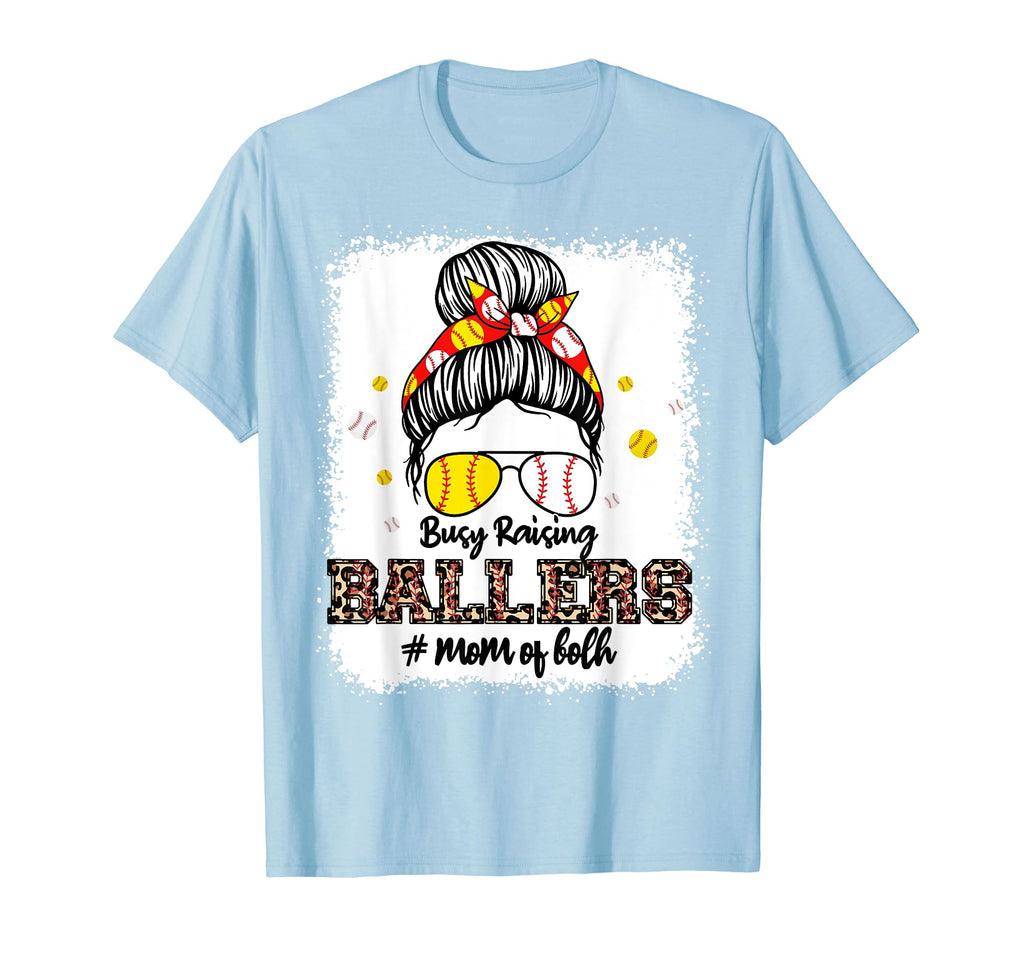 Softball Busy Raising Baller Baseball Mom T-Shirt - Trendy Graphic Unisex - T-Shirt, Sweatshirt, Hoodie