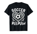 Soccer Meemaw Leopard Heart Meemaw T-Shirt - Aesthetic Graphic Men Women - T-Shirt, Sweatshirt, Hoodie