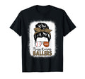 Baseball Football Mom Messy Bun Busy T-Shirt - Graphic Print for Adults - T-Shirt, Sweatshirt, Hoodie