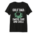 Swing Chip And Chill Golf Dad Tri Blend T-Shirt - Graphic Print for Adults - T-Shirt, Sweatshirt, Hoodie
