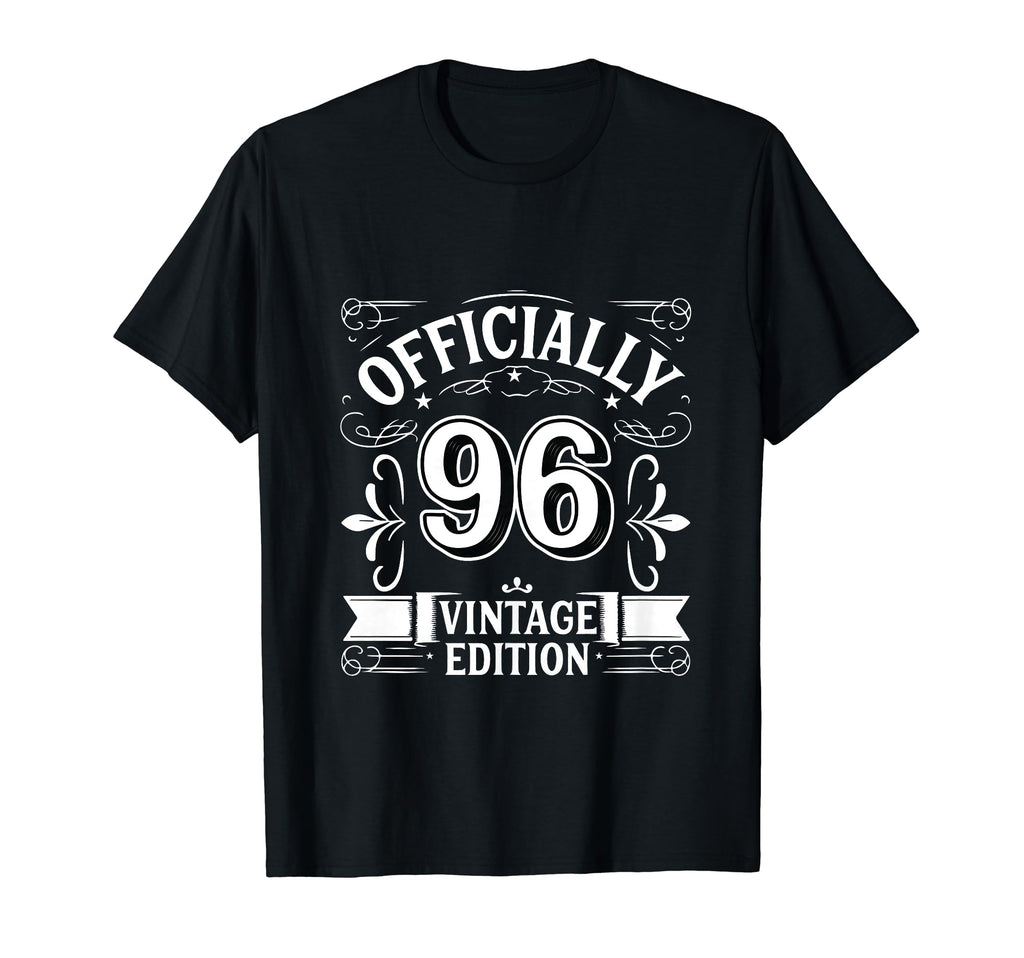 Officially 96 Year Old Funny 96Th T-Shirt - Unique Graphic Men Women - T-Shirt, Sweatshirt, Hoodie