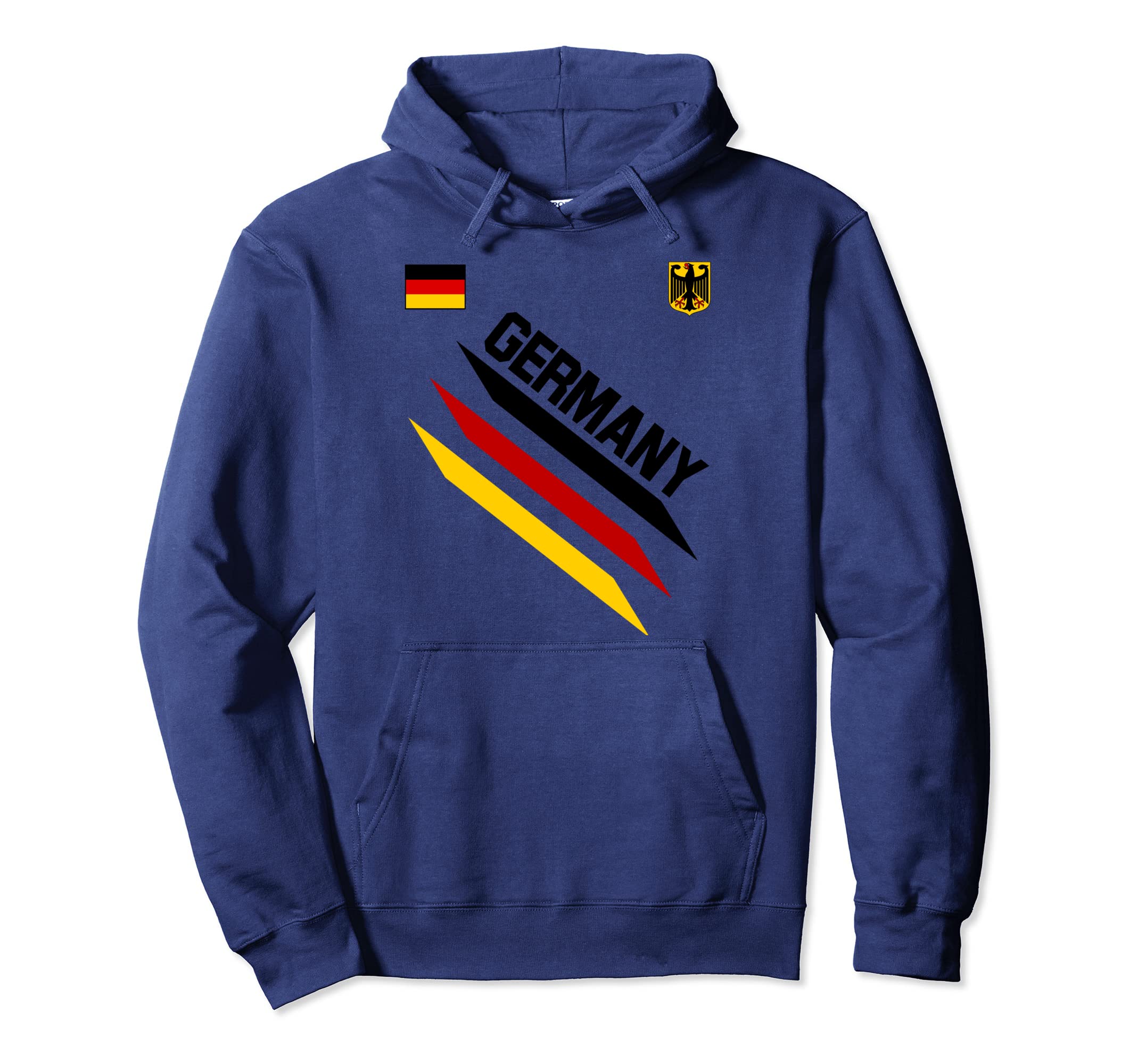 German Football Soccer Ball Travel Hoodie - Trendy Graphic Unisex - T-Shirt, Sweatshirt, Hoodie