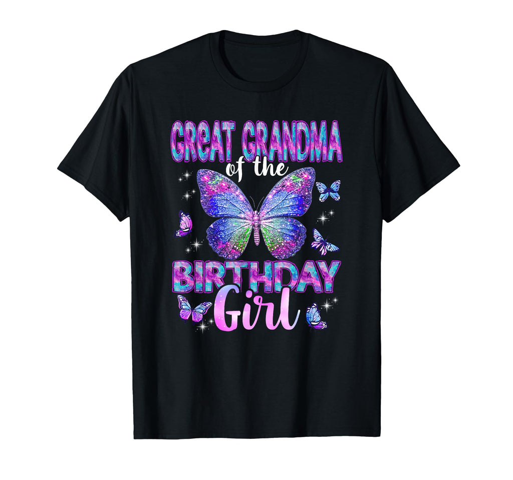 Great Grandma Birthday Butterfly T-Shirt - Custom Art Print for Adults - T-Shirt, Sweatshirt, Hoodie
