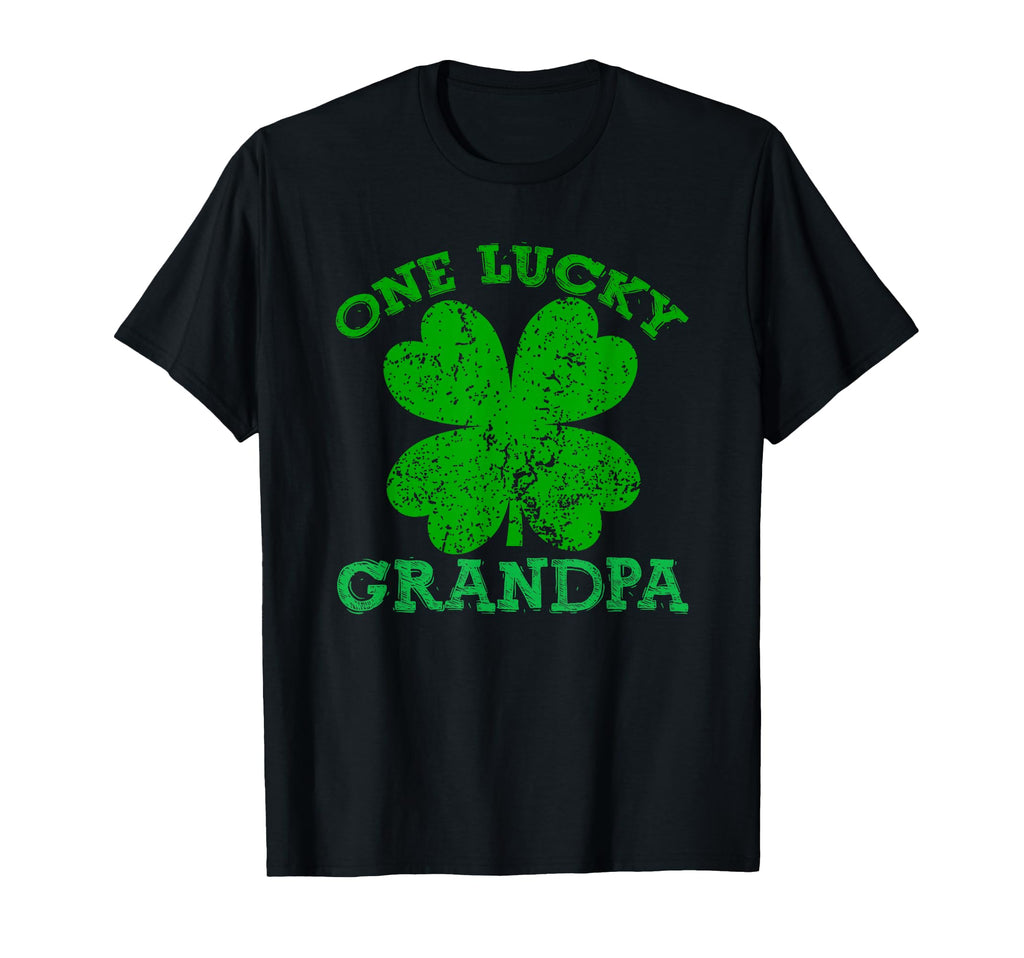 One Lucky Grandpa St Patricks Day T-Shirt - Novelty Apparel for Adults - T-Shirt, Sweatshirt, Hoodie