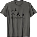 Camping Minimalist Keep It Simple Outdoor Gift - Adult & Kids T-Shirts, Sweatshirts & Hoodies apparel design preview 1
