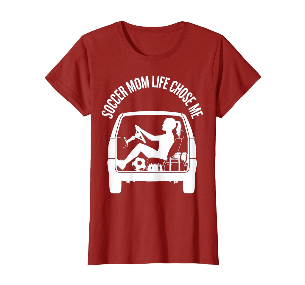 Soccer Mom Life Chose Me Funny Sports Parent T-Shirt - Graphic Print Unisex - T-Shirt, Sweatshirt, Hoodie