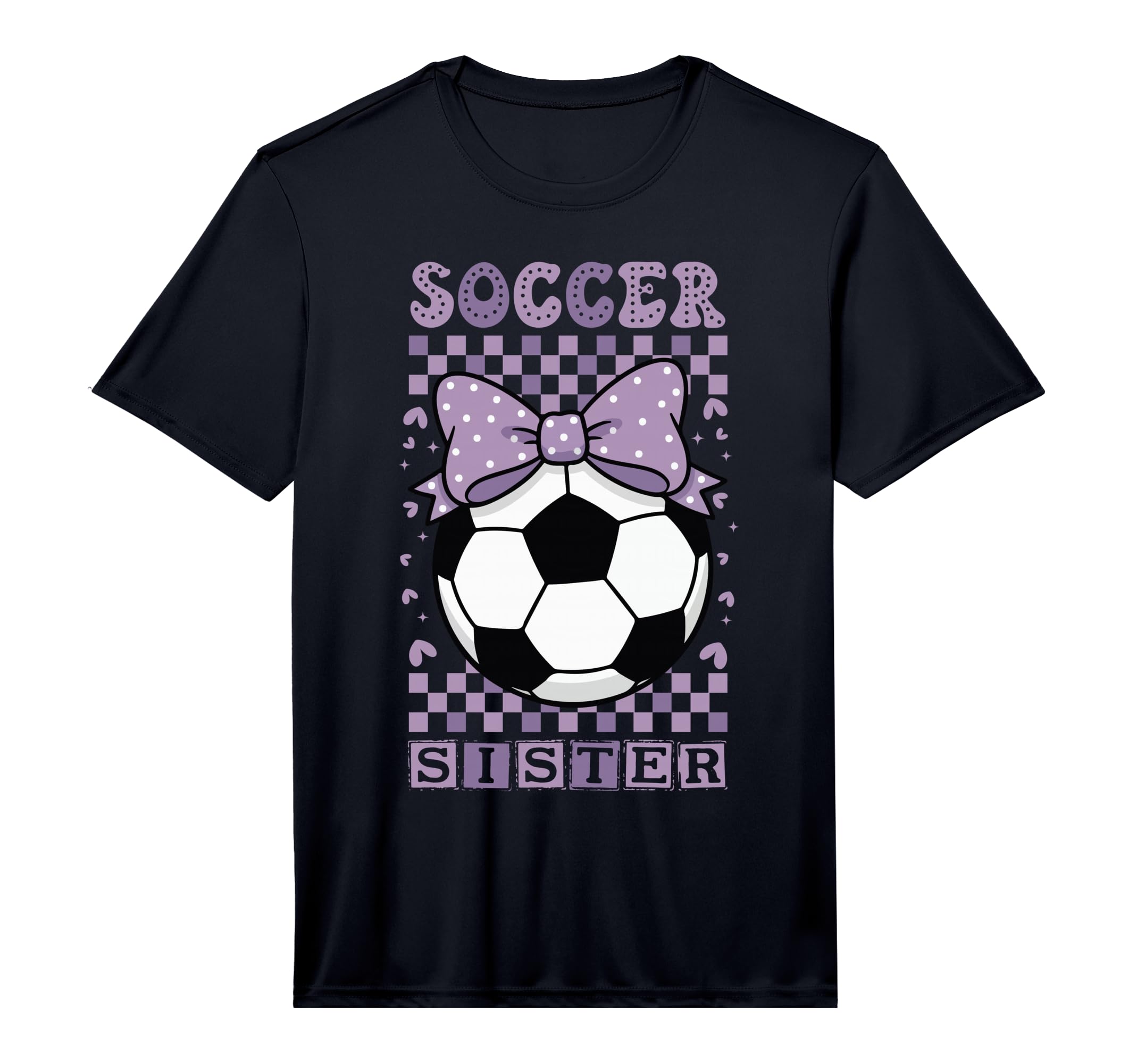 Soccer Sister Ball Purple T-Shirt - Casual Everyday Wear Men Women - T-Shirt, Sweatshirt, Hoodie