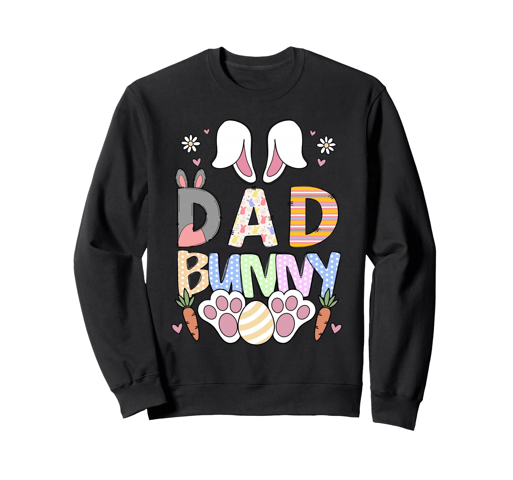 Dad Bunny Ears Easter Family Matching Sweatshirt - Graphic Print Men Women - T-Shirt, Sweatshirt, Hoodie