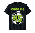 45 Year Old Birthday Soccer Themed T-Shirt - Minimalist Print Men Women - T-Shirt, Sweatshirt, Hoodie