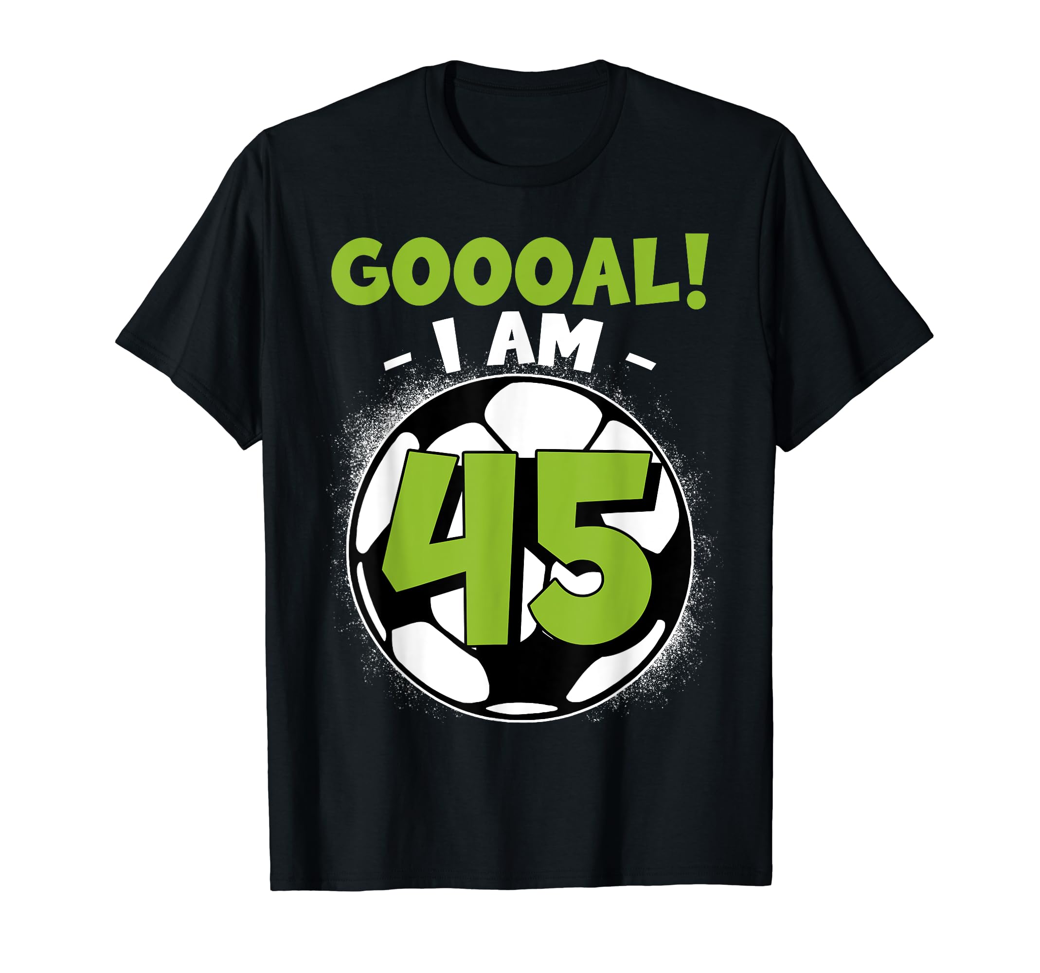 45 Year Old Birthday Soccer Themed T-Shirt - Minimalist Print Men Women - T-Shirt, Sweatshirt, Hoodie